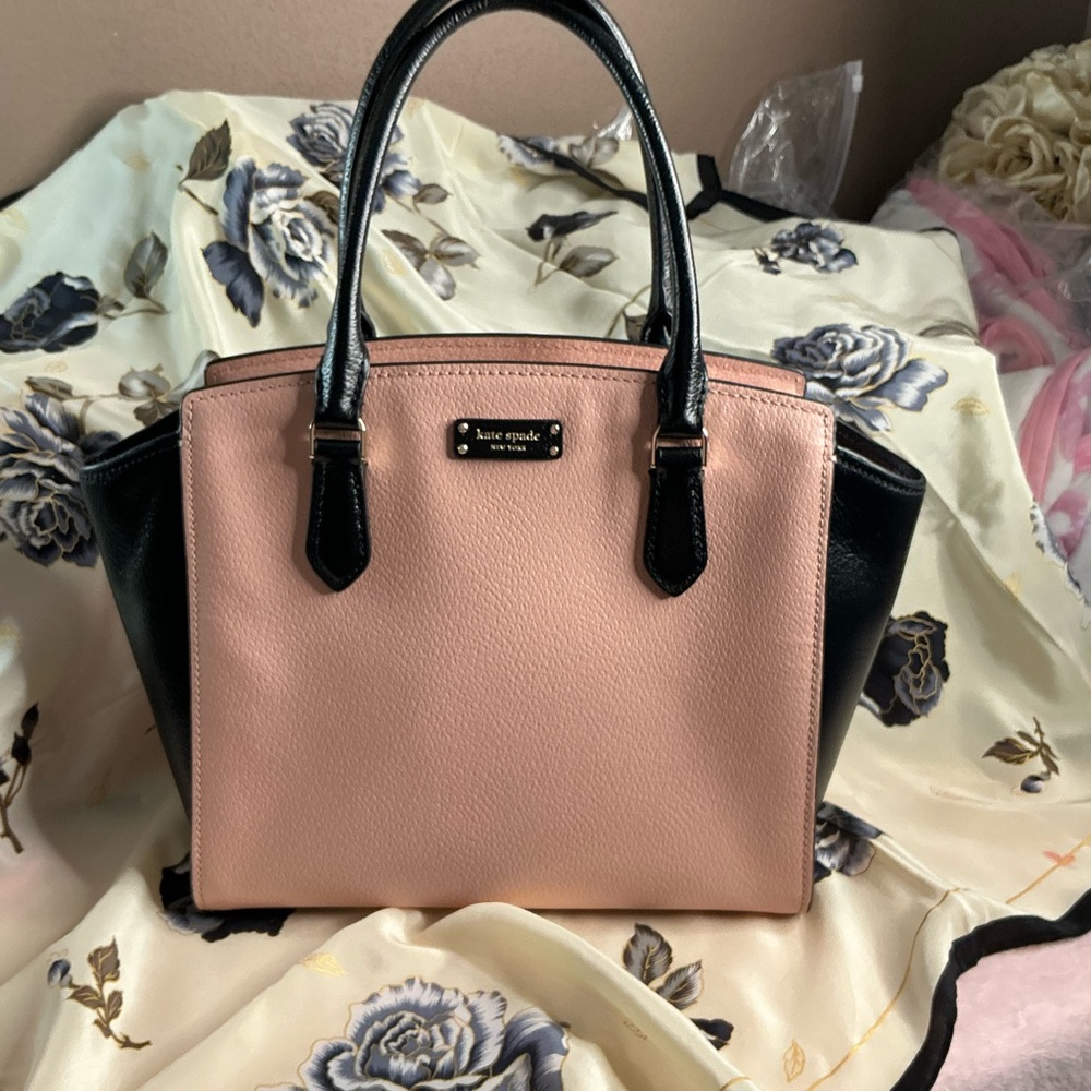 Kate Spade Pink and Black Satchel from the Cedar Street Collection - Picture 2 of 9